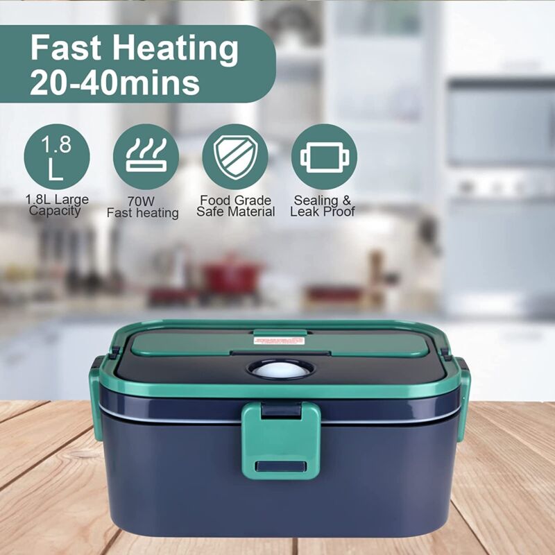 1.8L Electric Portable Food Heating Lunch Box