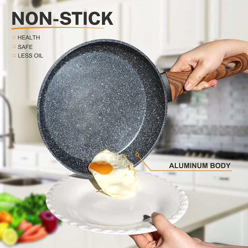 12-Piece Nonstick Pots and Pans Set – Granite Coated Induction Cookware Set