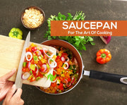 Nonstick Cookware Saucepan Set 1 Quart and 2 Quart with Glass Lid
