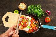 Nonstick Cookware Saucepan Set 1 Quart and 2 Quart with Glass Lid