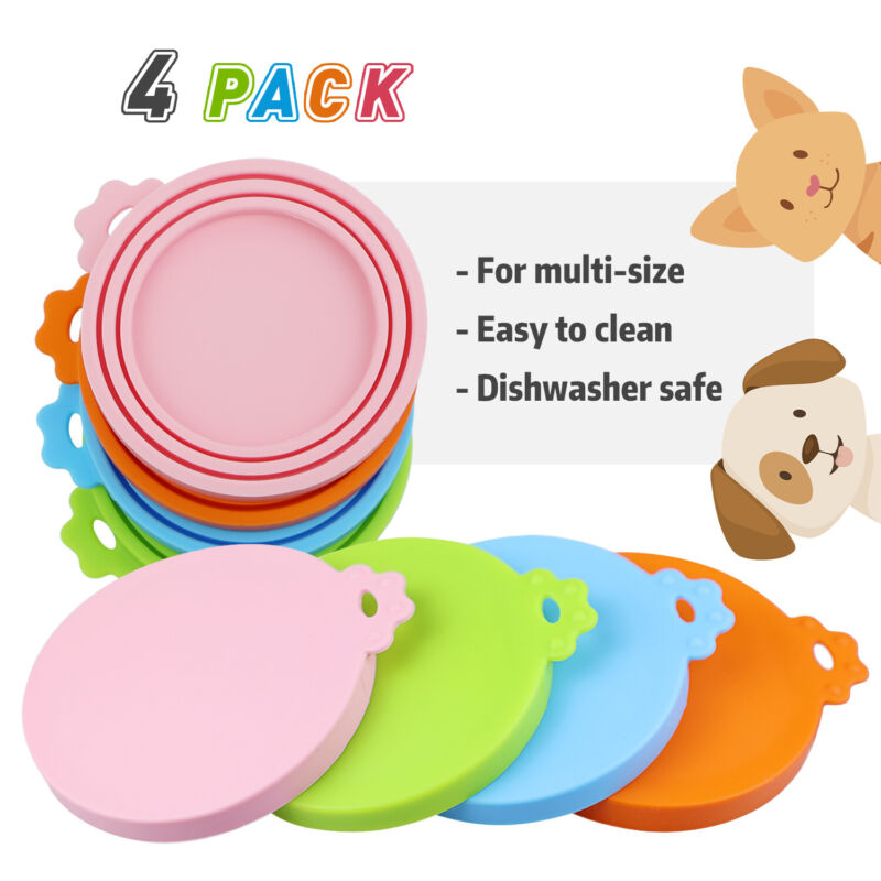 4 pcs Can Silicone Universal Covers