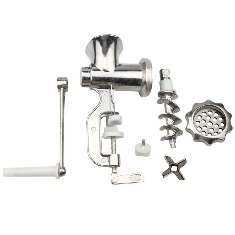 Heavy Duty Manual Meat Grinder & Sausage Stuffer – Hand Crank Meat Mincer Machine for Home Kitchen