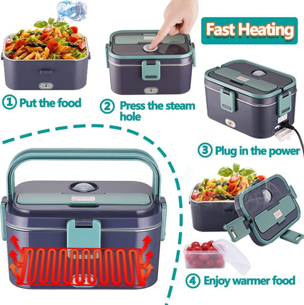 1.8L Electric Portable Food Heating Lunch Box