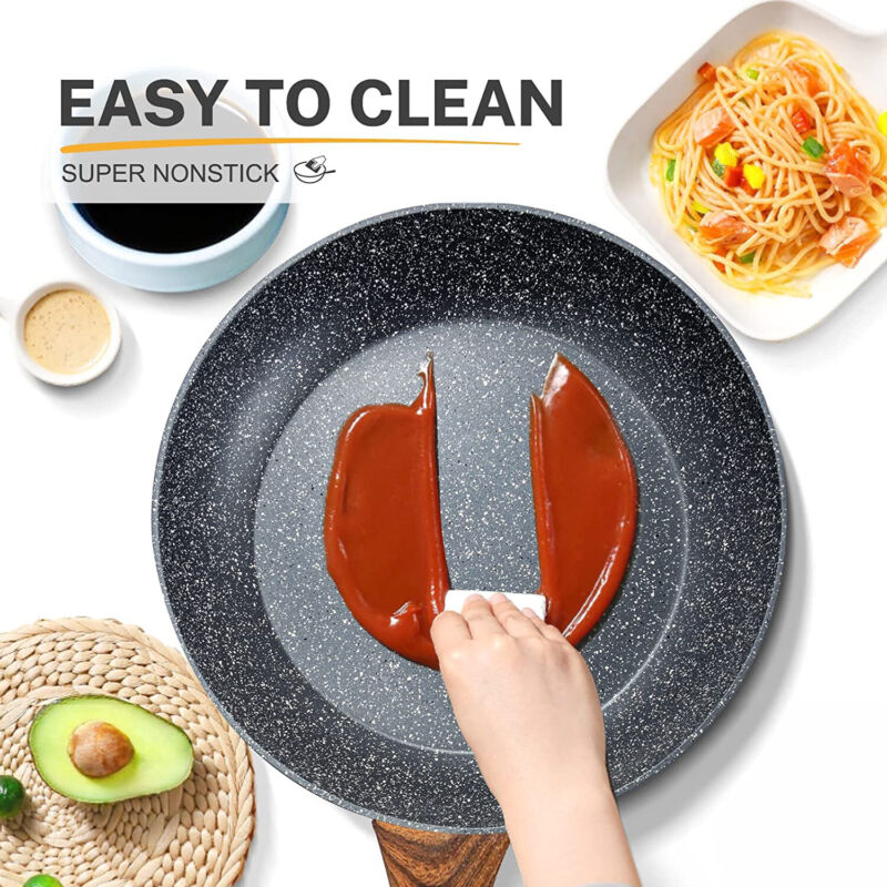 12-Piece Nonstick Pots and Pans Set – Granite Coated Induction Cookware Set