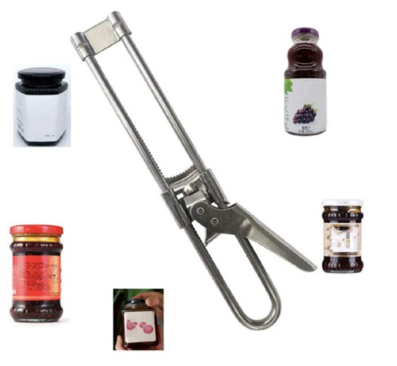 Adjustable Stainless Steel Can Opener – Multi-Function Jar & Bottle Lid Opener Tool