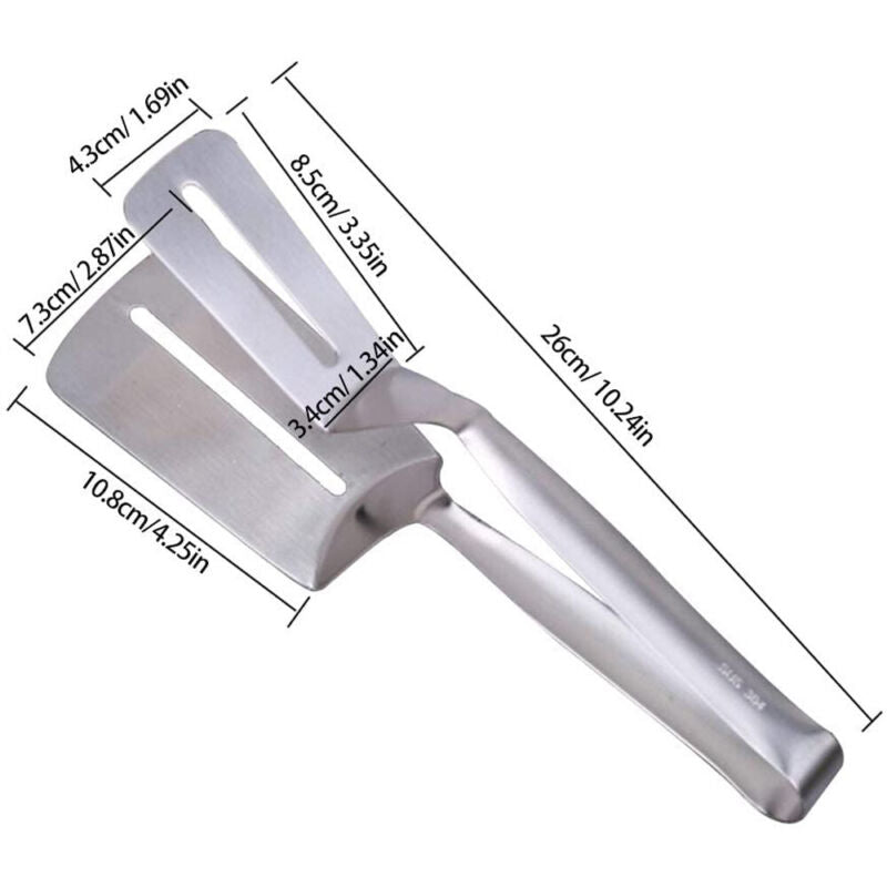 Heavy Duty Stainless Steel Kitchen Tongs – Multipurpose BBQ, Steak, Bread & Serving Food Clamp