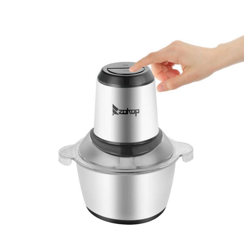Electric 2L Food Chopper & Meat Grinder – Stainless Steel Meat Mincer Blender Processor