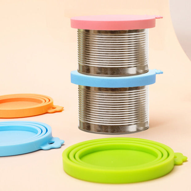 4 pcs Can Silicone Universal Covers