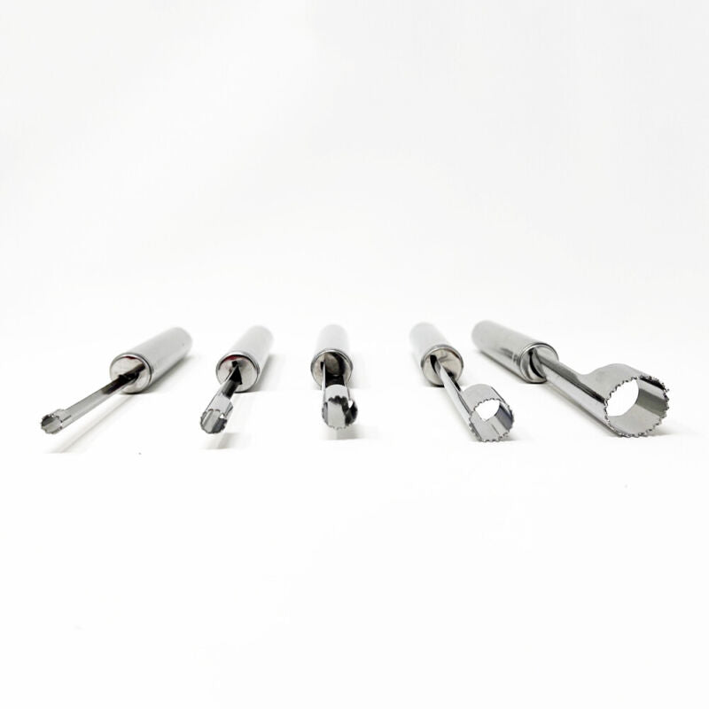 Set of 5 Stainless Steel Corers, Pitters And Seed Removers