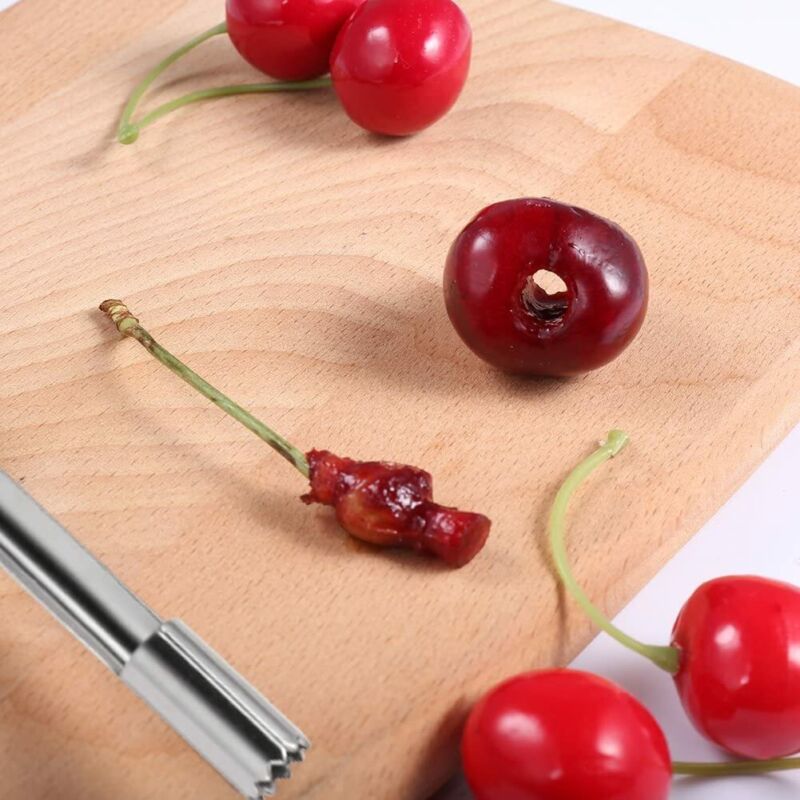 5-Piece Stainless Steel Fruit Corer & Pitter Set – Apple, Pear & Cherry Seed Remover Tools