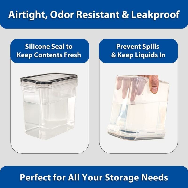 32 Mega Pack Plastic Food Containers with Airtight Lids, Leak Proof & Freezer