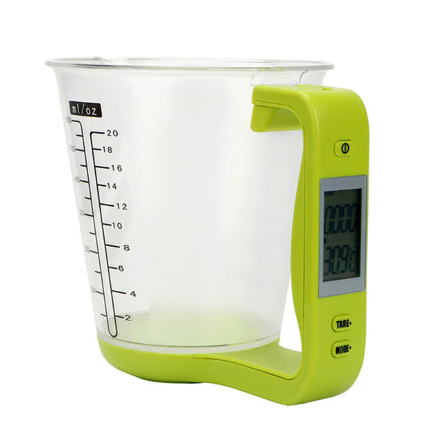 Digital Measuring Cup Scale with LCD Display – Precision Kitchen Food Weighing Cup